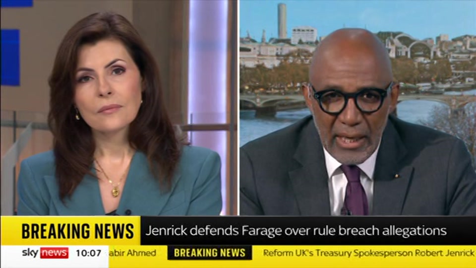 Broadcast still at 7m. Sky News, Sky News Today With Matt Barbet, 5 July 2026.