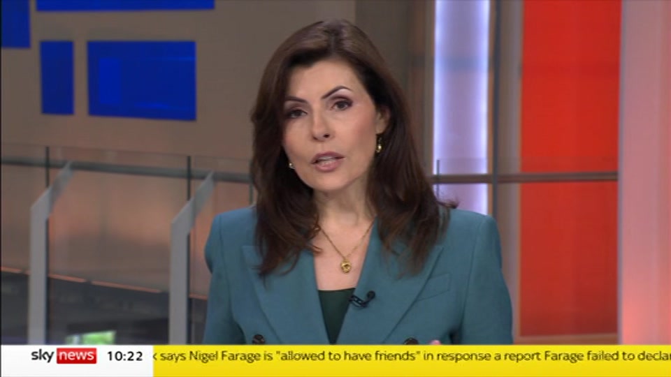 Broadcast still at 22m. Sky News, Sky News Today With Matt Barbet, 5 July 2026.