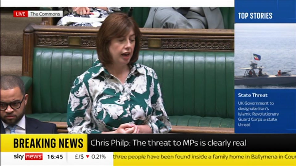 Broadcast still at 15m. Sky News, Sky News Today with Jayne Secker, 13 July 2026.