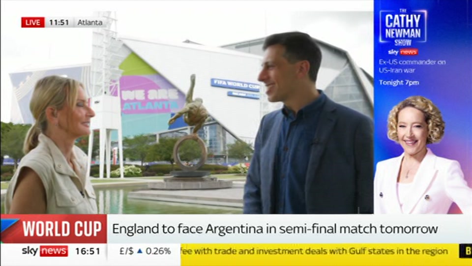 Broadcast still at 21m. Sky News, Sky News Today with Jayne Secker, 14 July 2026.