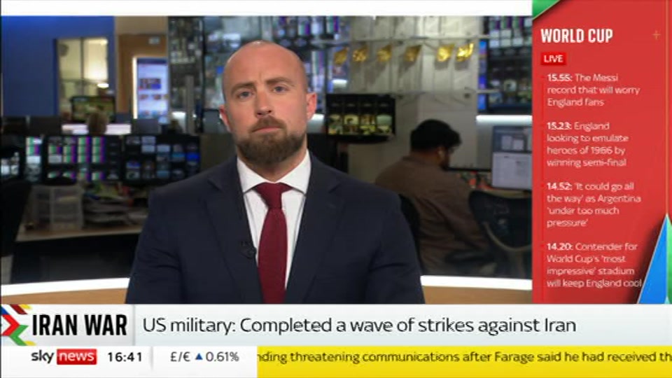 Broadcast still at 11m. Sky News, Sky News Today with Jayne Secker, 15 July 2026.