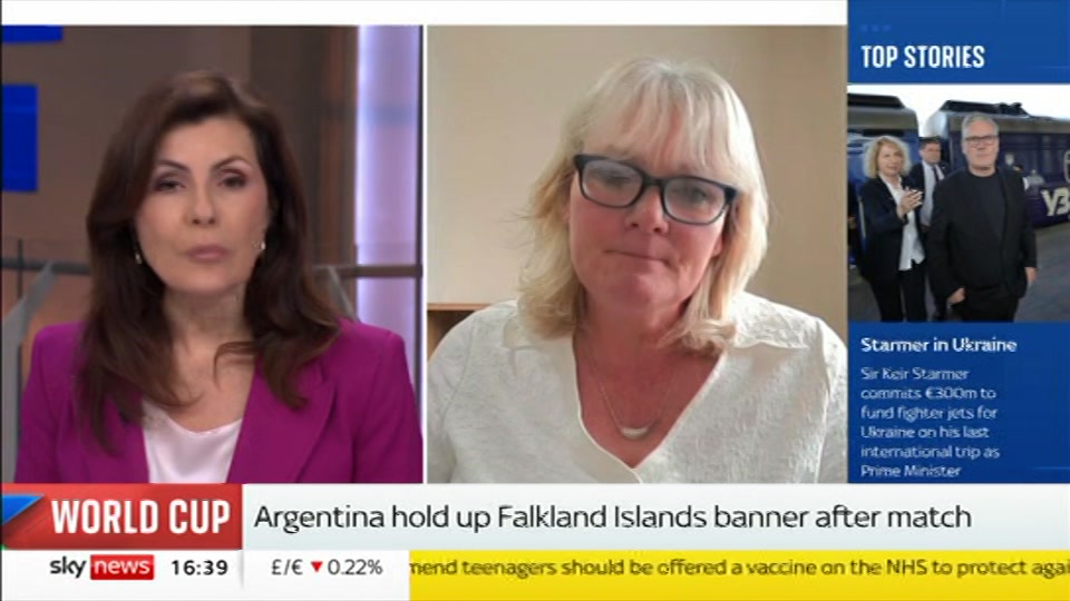 Still from Sky News at 9:00