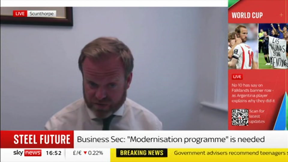 Broadcast still at 22m. Sky News, Sky News Today with Jayne Secker, 16 July 2026.