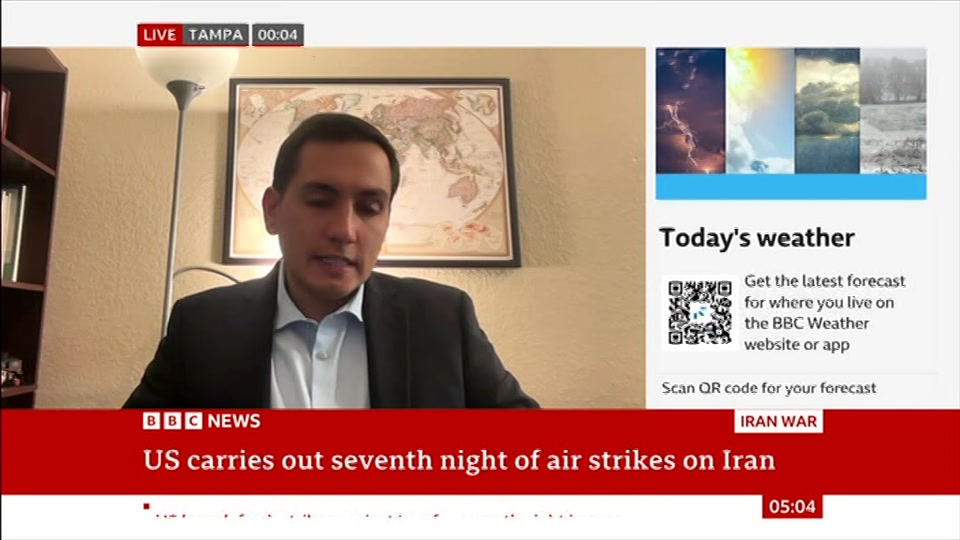 Broadcast still at 4m. BBC NEWS, BBC News, 18 July 2026.