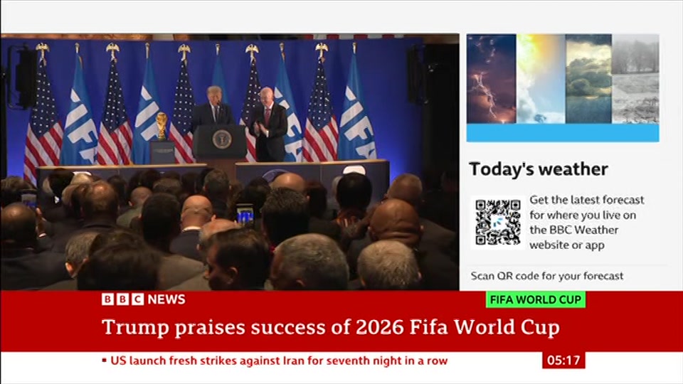 Still from BBC NEWS at 17:00