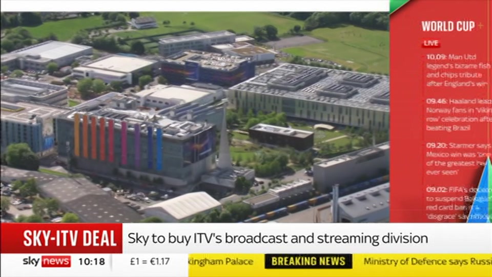Broadcast still at 18m. Sky News, Sky News Today with Gareth Barlow, 6 July 2026.