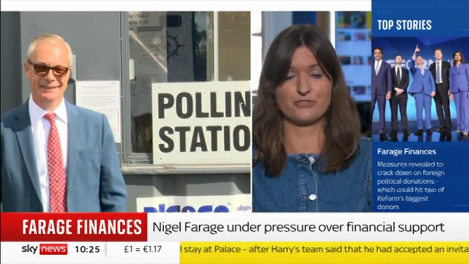 Broadcast still at 25m. Sky News, Sky News Today with Gareth Barlow, 6 July 2026.
