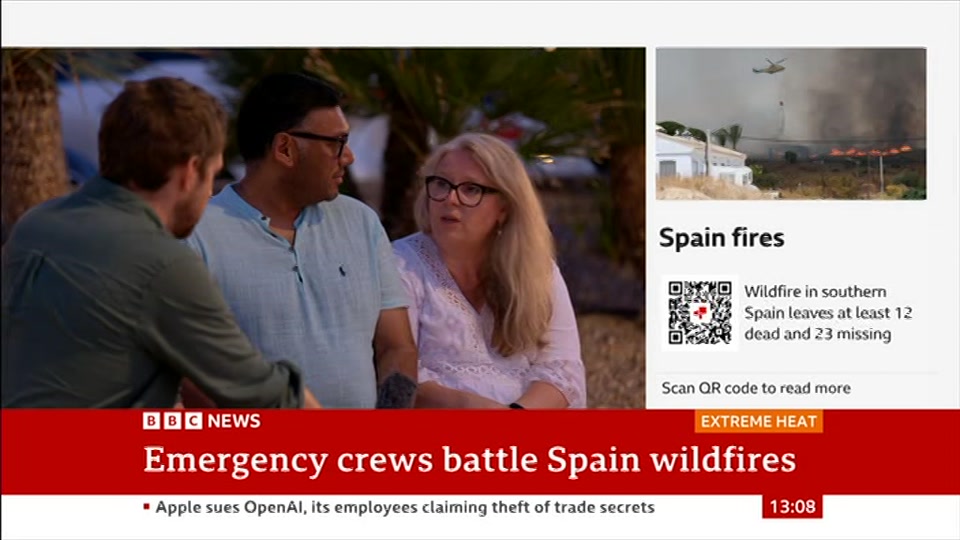Still from BBC NEWS at 8:00