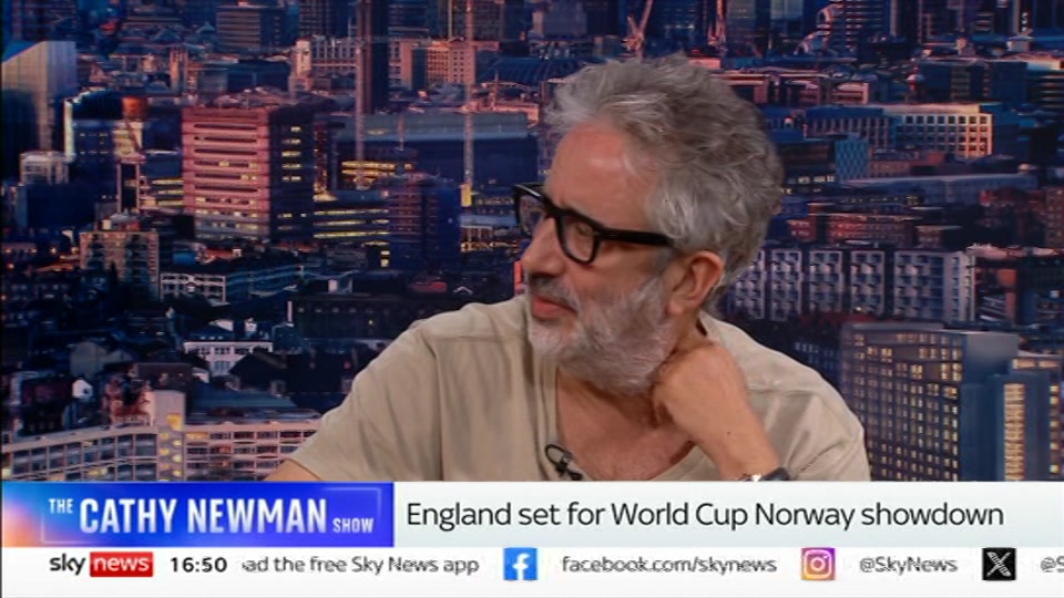 Broadcast still at 20m. Sky News, Sky News Today, 11 July 2026.