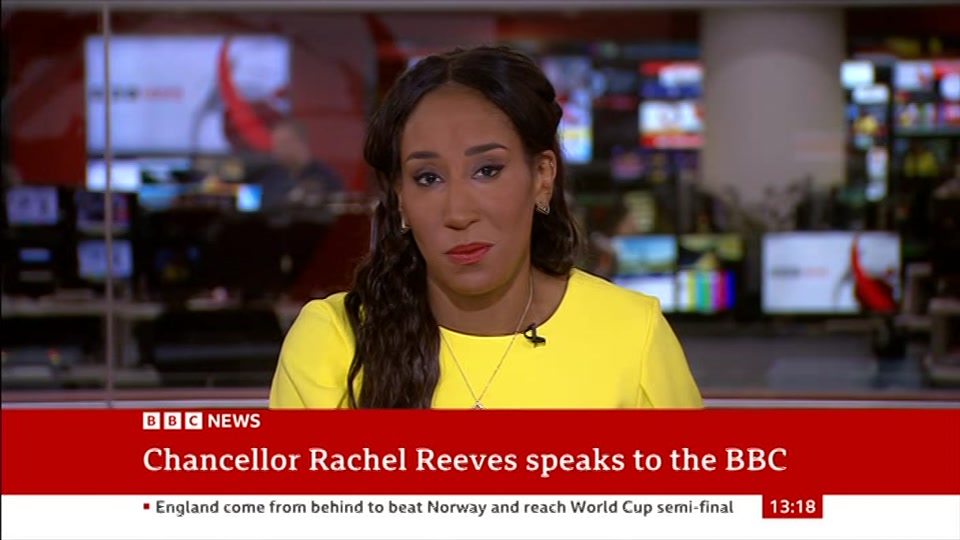 Broadcast still at 16m. BBC NEWS, BBC News, 12 July 2026.