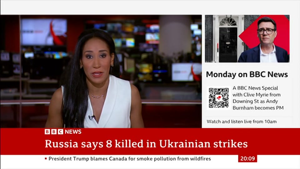Still from BBC NEWS at 9:00