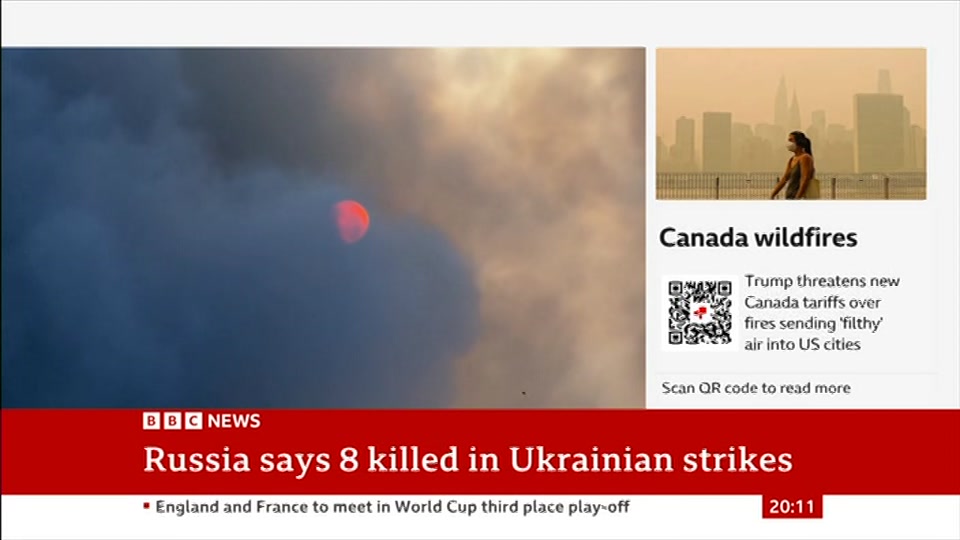 Still from BBC NEWS at 11:00