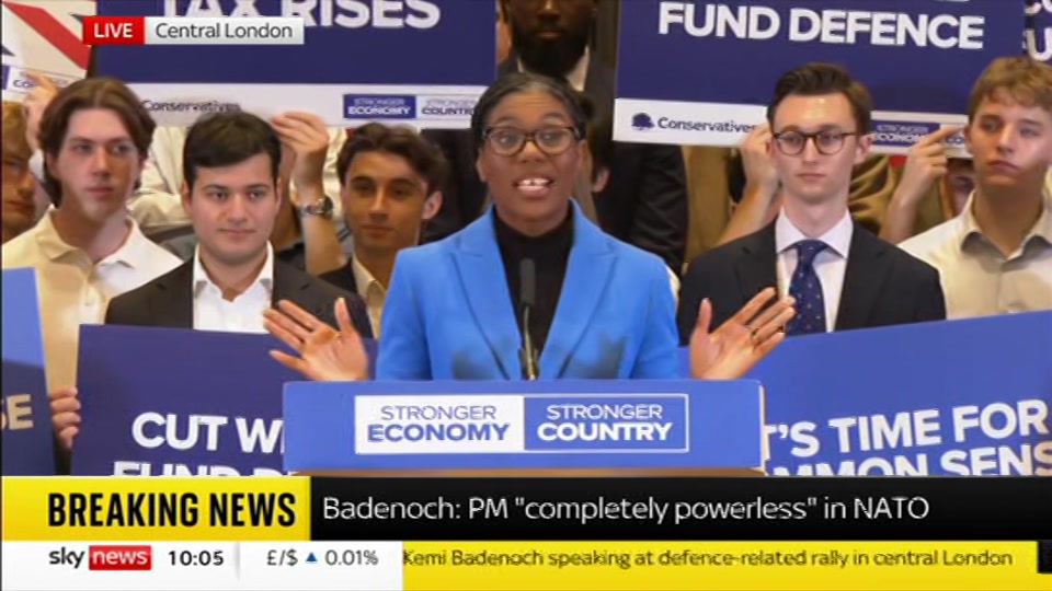 Still from Sky News at 5:00