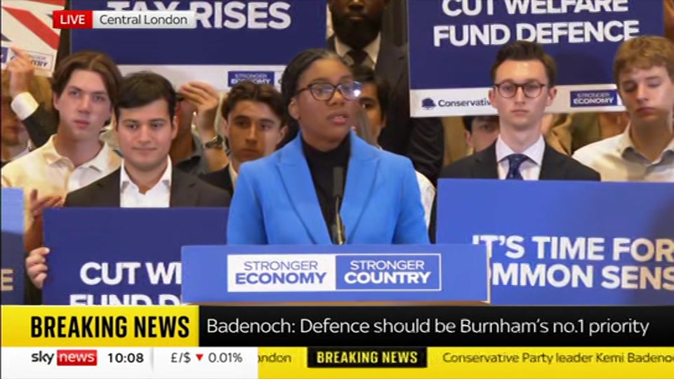 Still from Sky News at 8:00