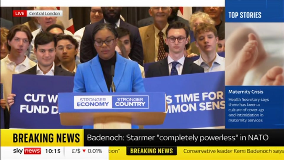 Broadcast still at 15m. Sky News, Sky News Today with Gareth Barlow, 7 July 2026.