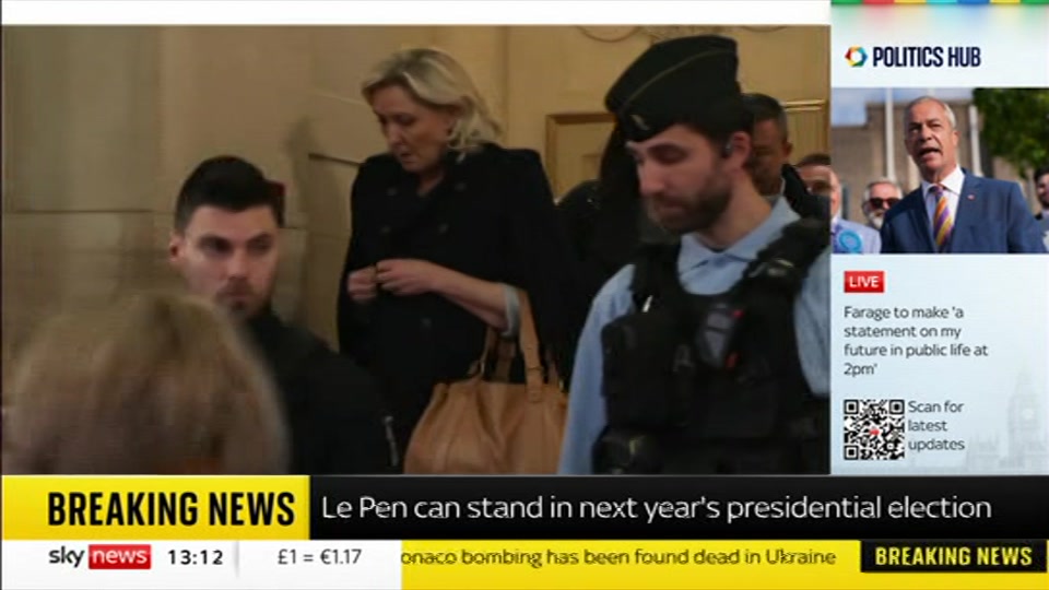 Still from Sky News at 12:00