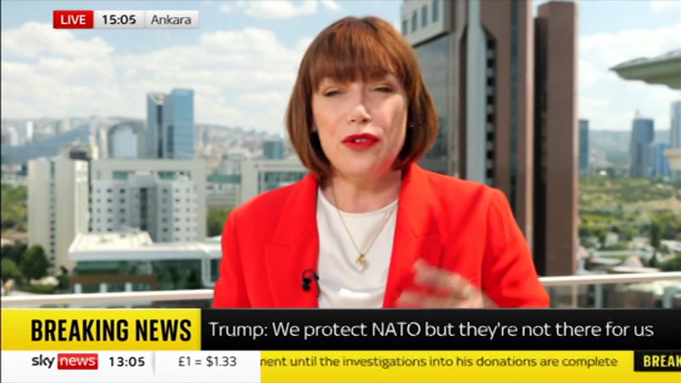 Broadcast still at 5m. Sky News, Sky News Today with Jayne Secker, 8 July 2026.