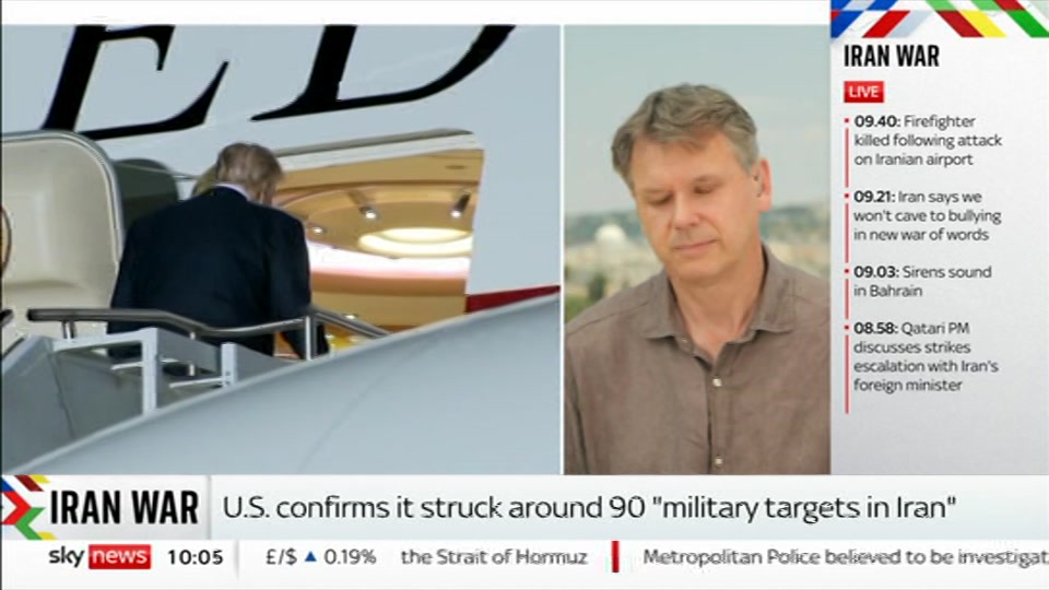 Still from Sky News at 5:00