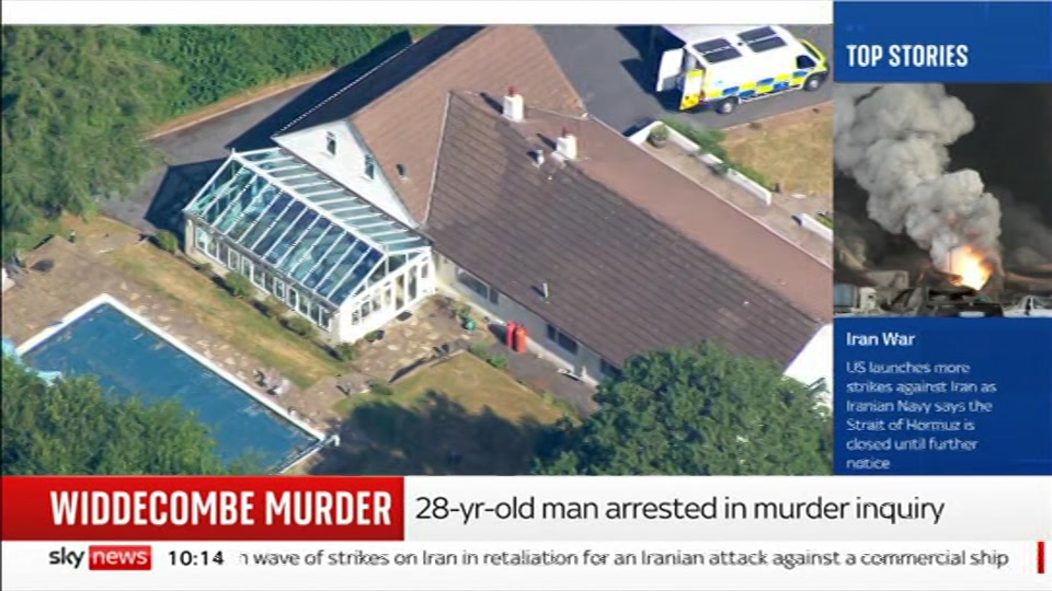 Still from Sky News at 14:00