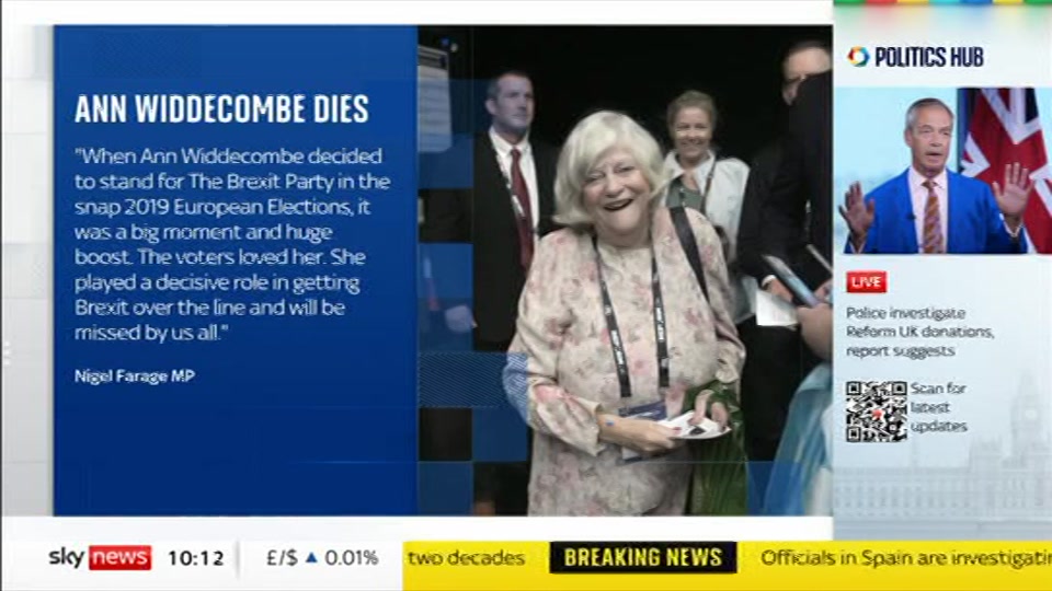 Broadcast still at 12m. Sky News, Sky News Today with Sam Washington, 10 July 2026.