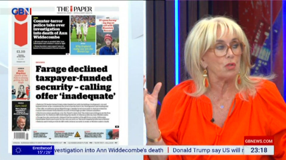 Still from GB News at 18:00