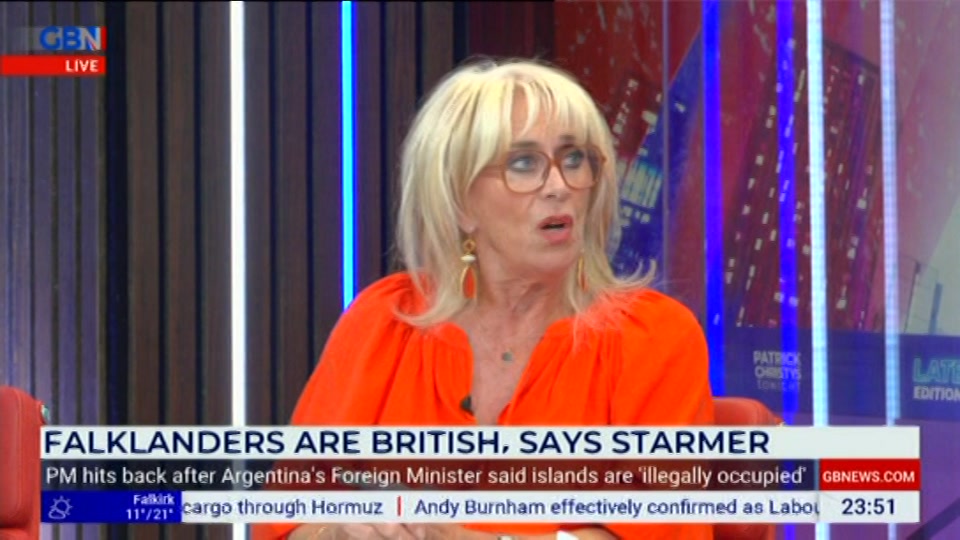 Broadcast still at 51m. GB News, New: Patrick Christys Tonight Late..., 13 July 2026.