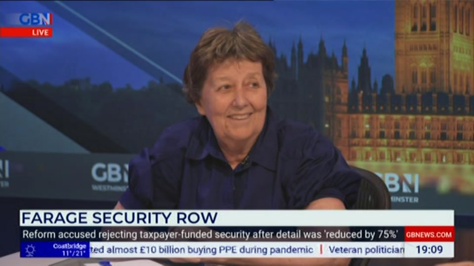 Still from GB News at 9:00