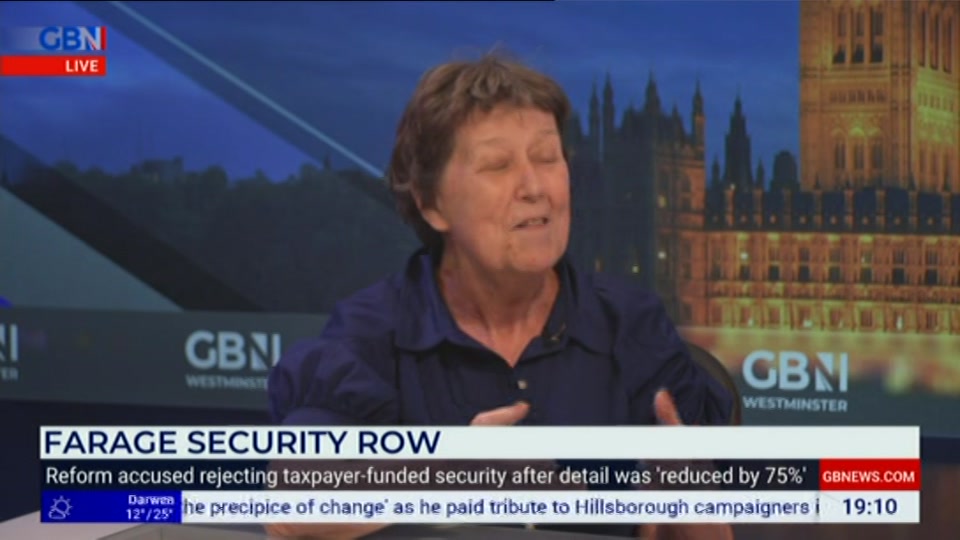 Broadcast still at 10m. GB News, New: GBN Tonight, 14 July 2026.