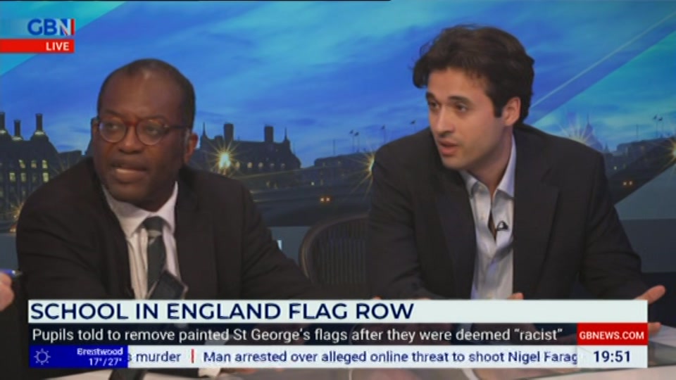 Broadcast still at 51m. GB News, New: GBN Tonight, 15 July 2026.