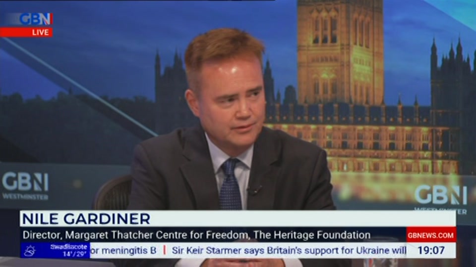 Still from GB News at 7:00