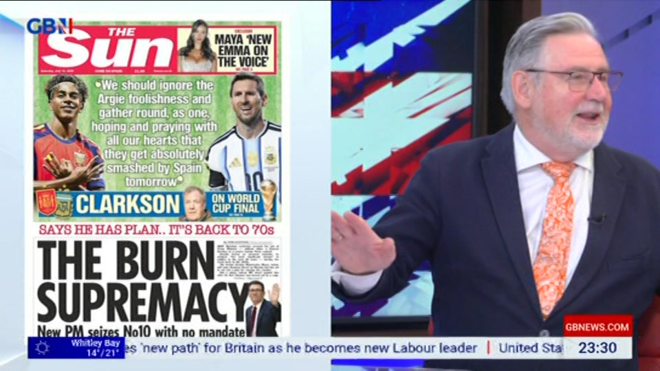Broadcast still at 30m. GB News, New: Patrick Christys Tonight Late..., 17 July 2026.