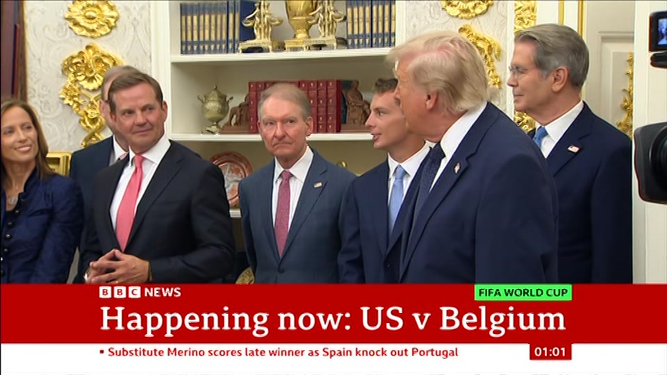 Still from BBC NEWS at 1:00