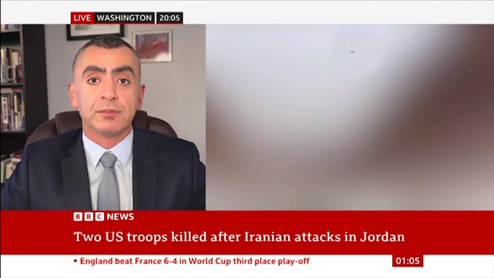 Broadcast still at 5m. BBC NEWS, BBC News, 19 July 2026.