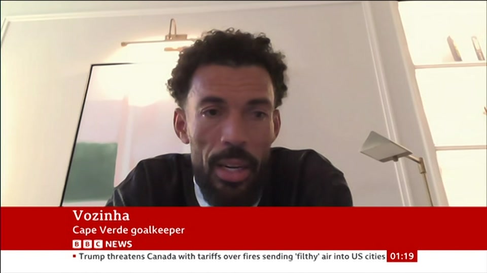 Broadcast still at 19m. BBC NEWS, BBC News, 19 July 2026.