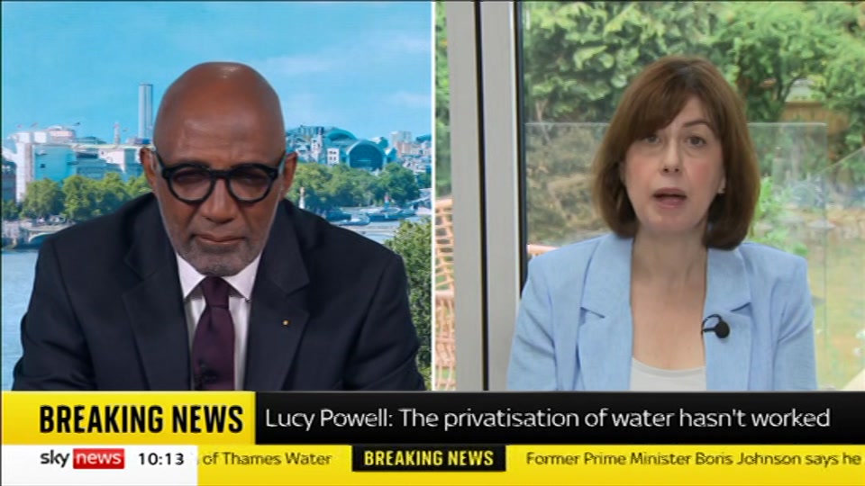 Still from Sky News at 13:00