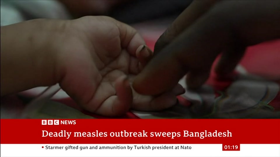 Still from BBC NEWS at 19:00