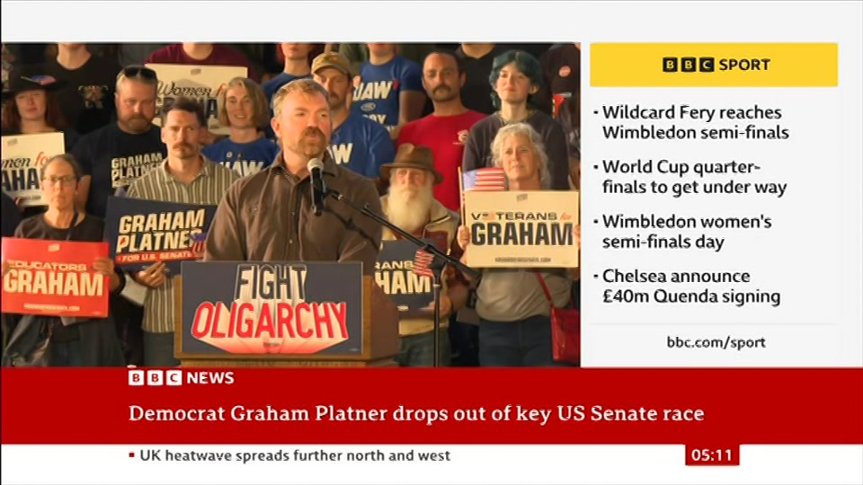 Still from BBC NEWS at 11:00