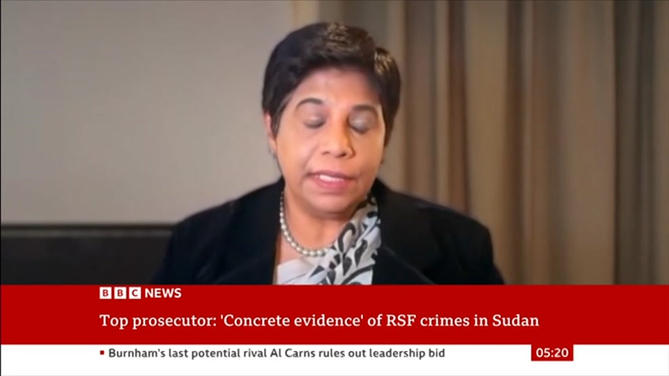 Still from BBC NEWS at 20:00