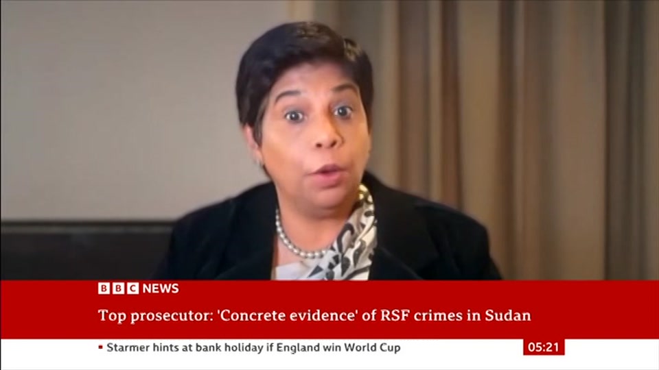 Still from BBC NEWS at 21:00
