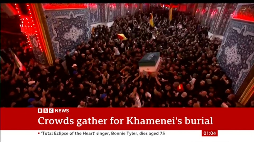 Broadcast still at 4m. BBC NEWS, BBC News, 10 July 2026.