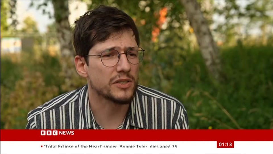 Still from BBC NEWS at 13:00