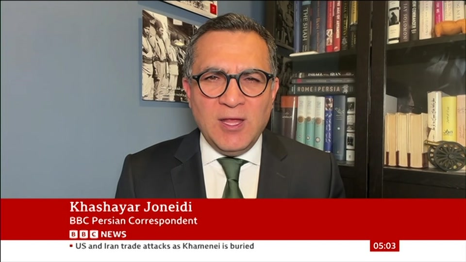 Broadcast still at 3m. BBC NEWS, BBC News, 10 July 2026.