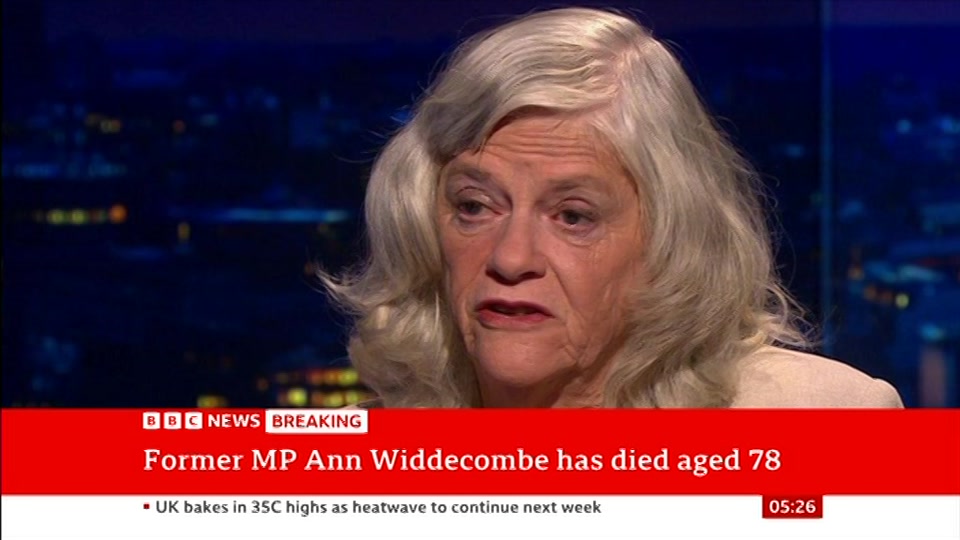 Broadcast still at 26m. BBC NEWS, BBC News, 10 July 2026.