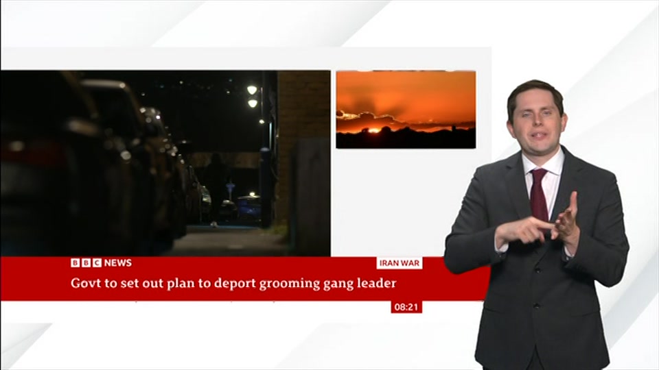 Still from BBC NEWS at 21:00