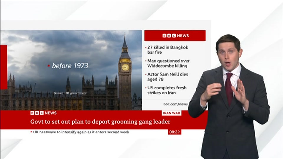 Still from BBC NEWS at 22:00