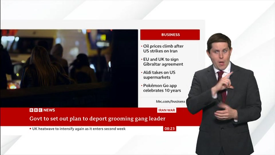Still from BBC NEWS at 23:00