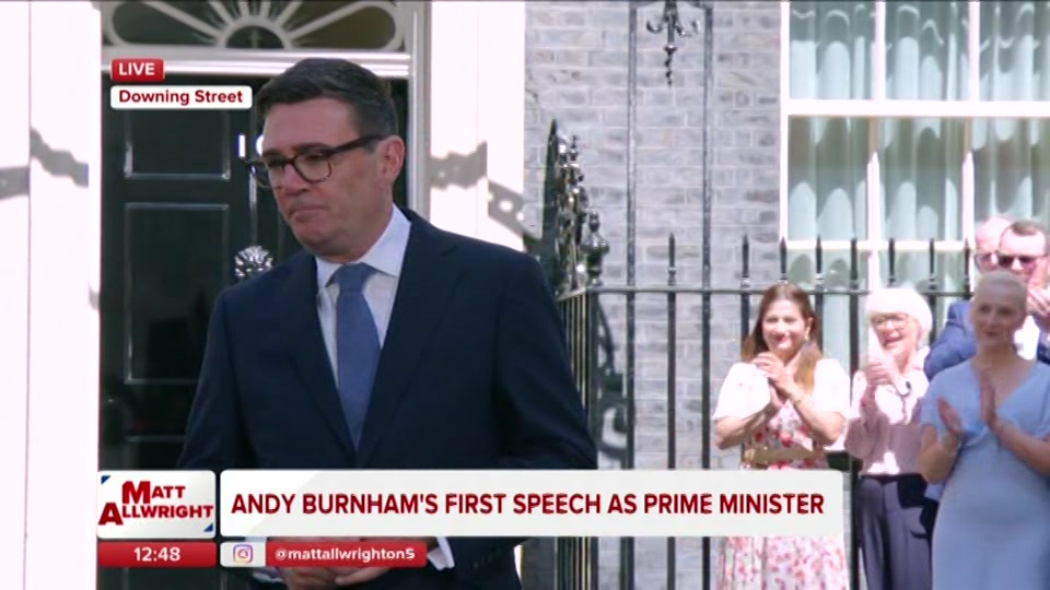 Broadcast still at 4m. 5, 5 News at Lunchtime, 20 July 2026.