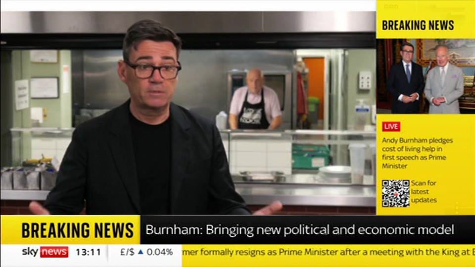 Still from Sky News at 11:00