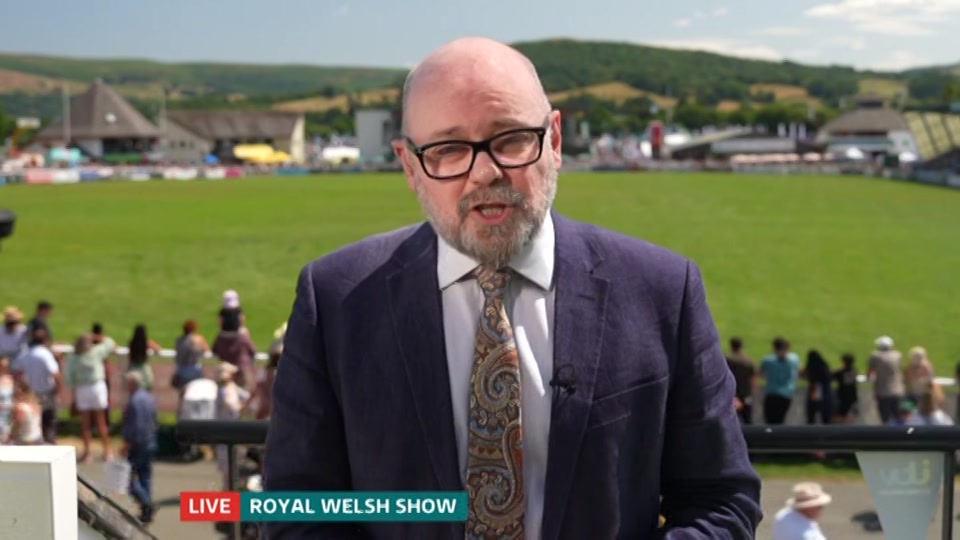 Broadcast still at 10m. ITV1, ITV Lunchtime News, 20 July 2026.