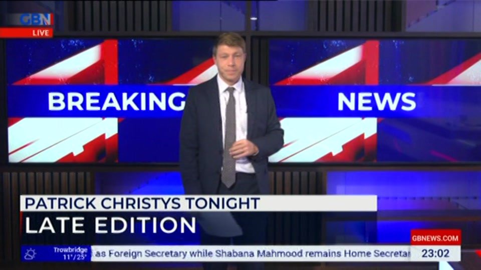 Still from GB News at 2:00